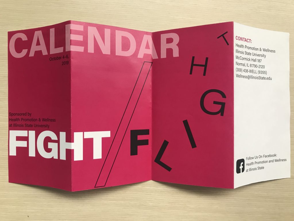 Fight or Flight Calendar Back